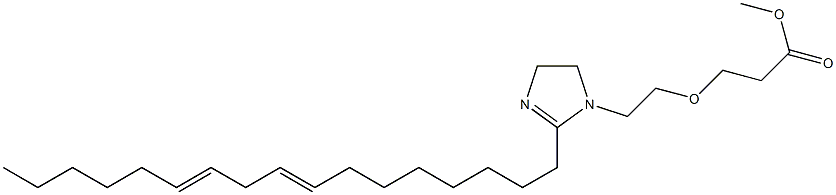 2-(8,11-Heptadecadienyl)-1-[2-(2-methoxycarbonylethoxy)ethyl]-2-imidazoline Struktur