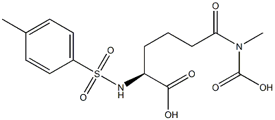 (+)-N-Tosyl-5-(carboxymethylcarbamoyl)-L-norvaline Struktur