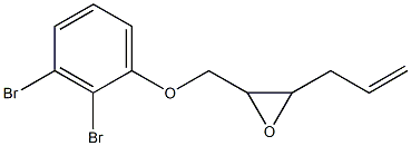 2,3-Dibromophenyl 3-allylglycidyl ether Struktur