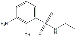 3-Amino-2-hydroxy-N-ethylbenzenesulfonamide Struktur