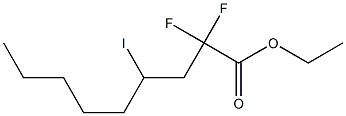 2,2-Difluoro-4-iodononanoic acid ethyl ester Struktur