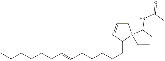 1-[1-(Acetylamino)ethyl]-1-ethyl-2-(6-tridecenyl)-3-imidazoline-1-ium Struktur