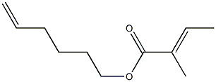 (E)-2-Methyl-2-butenoic acid 5-hexenyl ester Struktur