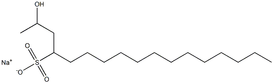 2-Hydroxyheptadecane-4-sulfonic acid sodium salt Struktur