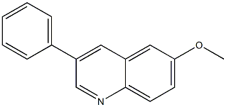 3-Phenyl-6-methoxyquinoline Struktur