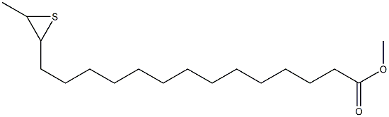 15,16-Epithioheptadecanoic acid methyl ester Struktur