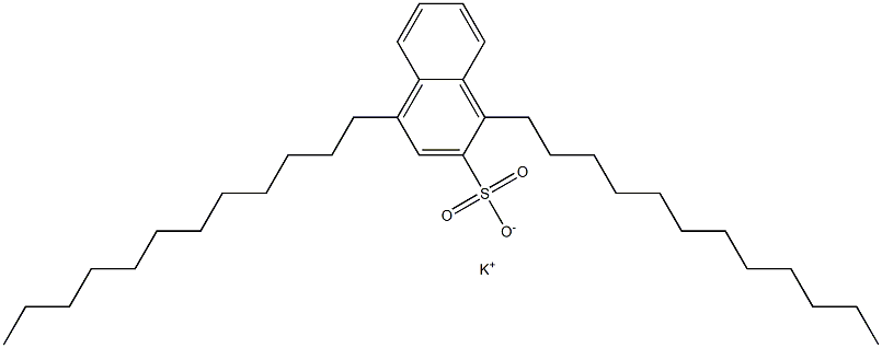 1,4-Didodecyl-2-naphthalenesulfonic acid potassium salt Struktur