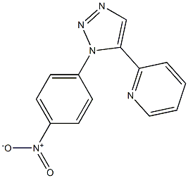 1-(4-Nitrophenyl)-5-(2-pyridyl)-1H-1,2,3-triazole Struktur