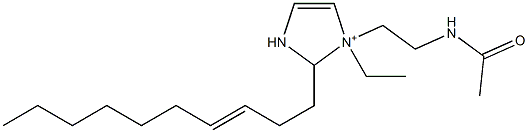 1-[2-(Acetylamino)ethyl]-2-(3-decenyl)-1-ethyl-4-imidazoline-1-ium Struktur