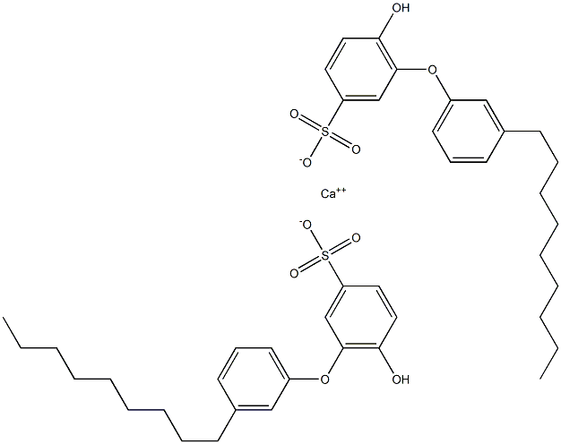 Bis(6-hydroxy-3'-nonyl[oxybisbenzene]-3-sulfonic acid)calcium salt Struktur