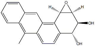 (1R,2S,3S,4R)-1,2,3,4-Tetrahydro-7-methyl-1,2-epoxybenzo[a]anthracene-3,4-diol Struktur