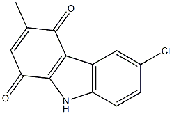 6-Chloro-3-methyl-9H-carbazole-1,4-dione Struktur