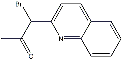 3-(Quinolin-2-yl)-3-bromo-2-propanone Struktur