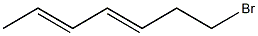 (3E,5E)-1-Bromo-3,5-heptadiene Struktur