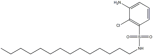 2-Chloro-3-(N-tetradecylsulfamoyl)aniline Struktur