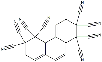 2,3,4,4a,6,7,8,8a-Octahydrophenanthrene-3,3,4,4,7,7,8,8-octacarbonitrile Struktur