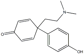 4-[2-(Dimethylamino)ethyl]-4-(4-hydroxyphenyl)-2,5-cyclohexadien-1-one Struktur