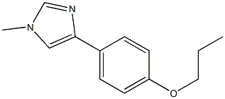 1-Methyl-4-(4-propoxyphenyl)-1H-imidazole Struktur