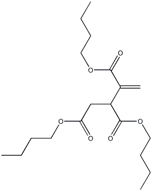 3-Butene-1,2,3-tricarboxylic acid tributyl ester Struktur