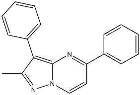 2-Methyl-3-phenyl-5-phenylpyrazolo[1,5-a]pyrimidine Struktur