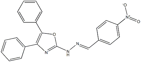 4-Nitrobenzaldehyde (4,5-diphenyloxazol-2-yl)hydrazone Struktur