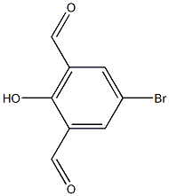 2-Hydroxy-5-bromoisophthalaldehyde Struktur