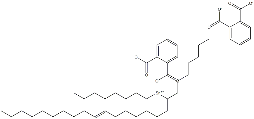 Bis[phthalic acid 1-(7-heptadecenyl)]dioctyltin(IV) salt Struktur