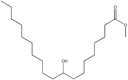 9-Hydroxynonadecanoic acid methyl ester Struktur