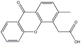 3-Methyl-9-oxo-9H-xanthene-4-acetic acid Struktur