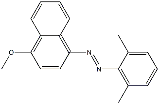 1-[(2,6-Dimethylphenyl)azo]-4-methoxynaphthalene Struktur