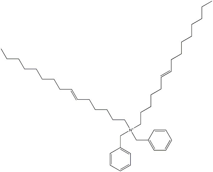 Di(6-pentadecenyl)dibenzylaminium Struktur