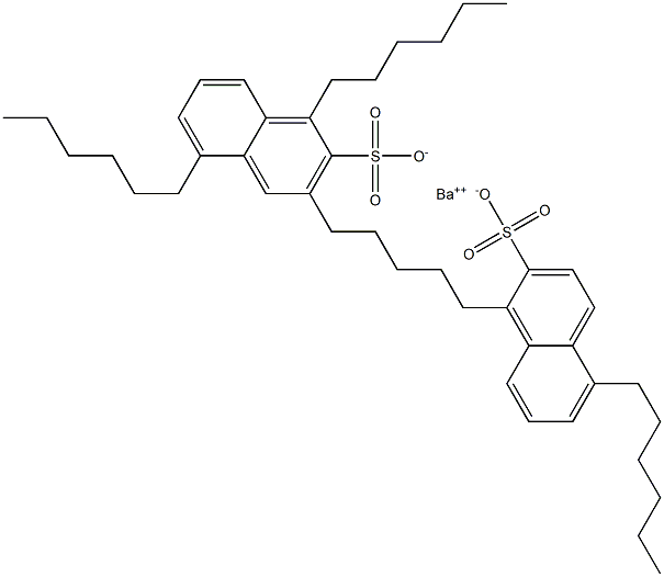 Bis(1,5-dihexyl-2-naphthalenesulfonic acid)barium salt Struktur