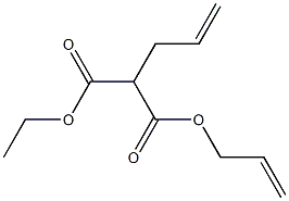 2-(2-Propenyl)malonic acid 1-ethyl 3-(2-propenyl) ester Struktur