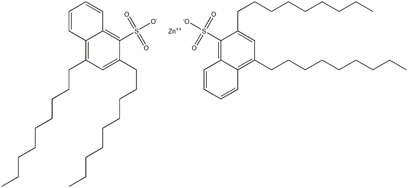 Bis(2,4-dinonyl-1-naphthalenesulfonic acid)zinc salt Struktur