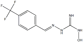 1-[[4-(Trifluoromethyl)phenyl]methyleneamino]-3-hydroxyguanidine Struktur