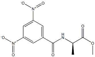 N-(3,5-Dinitrobenzoyl)-D-alanine methyl ester Struktur