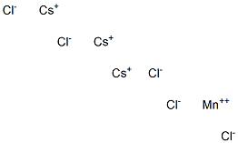 Tricesium manganese pentachloride Struktur