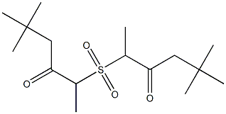 Methyl(4,4-dimethyl-2-oxopentyl) sulfone Struktur