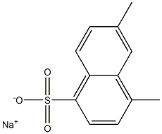 4,6-Dimethyl-1-naphthalenesulfonic acid sodium salt Struktur