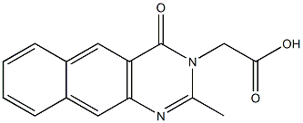 3,4-Dihydro-2-methyl-4-oxobenzo[g]quinazoline-3-acetic acid Struktur