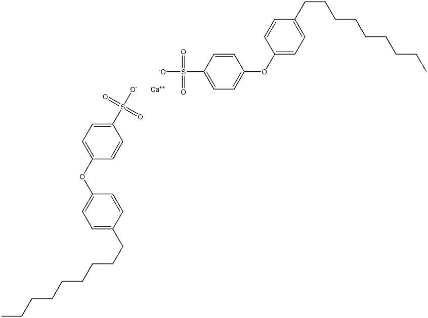 Bis[4-(4-nonylphenoxy)benzenesulfonic acid]calcium salt Struktur