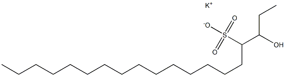 3-Hydroxynonadecane-4-sulfonic acid potassium salt Struktur