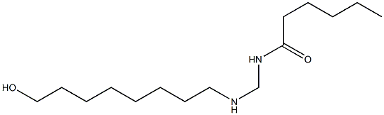 N-[[(8-Hydroxyoctyl)amino]methyl]hexanamide Struktur