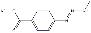 4-(3-Methyl-1-triazeno)benzoic acid potassium salt Struktur