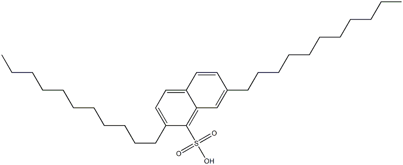 2,7-Diundecyl-1-naphthalenesulfonic acid Struktur