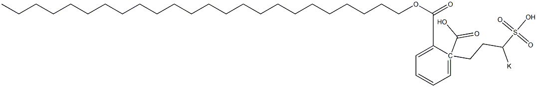 Phthalic acid 1-tetracosyl 2-(3-potassiosulfopropyl) ester Struktur