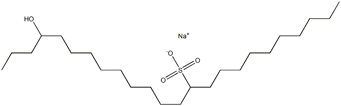 21-Hydroxytetracosane-11-sulfonic acid sodium salt Struktur