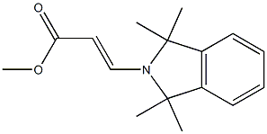 (E)-3-[(1,1,3,3-Tetramethyl-2,3-dihydro-1H-isoindol)-2-yl]propenoic acid methyl ester Struktur