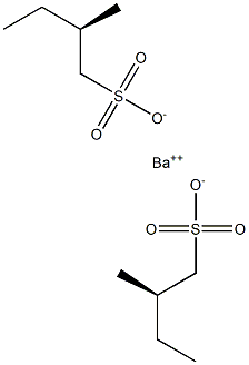 Bis[[R,(-)]-2-methyl-1-butanesulfonic acid] barium salt Structure