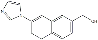 5,6-Dihydro-7-(1H-imidazol-1-yl)naphthalene-2-methanol Struktur